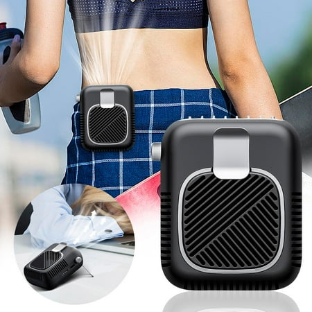 

Clearance New Large Capacity Outdoor Portable Hanging Waist Fan Stepless Speed Regulation With Charging Bank Multi-function Fan
