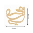 Upper Arm Bracelet Metal Coil Swirl Snake Shape Armband Cuff Fashion