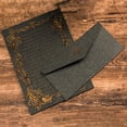 thumbnail image 4 of Tnobhg 3Pcs Kraft Paper Envelopes with Clear Stripe Line Smooth Reliable Writing Vintage Style Invitations Elegant Wedding Stationery Set, 4 of 7