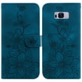 thumbnail image 2 of Compatible with Samsung Galaxy S8 Plus Embossed Lily Wallet Case with Card Holder PU Leather Flip Cover, 2 of 5