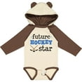 thumbnail image 3 of Inktastic Future Hockey Star Sports Boys or Girls Long Sleeve Baby Bodysuit, 3 of 5