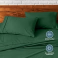 thumbnail image 6 of Bare Home Pillowcase Set - Premium 1800 Collection - Double Brushed - Ultra Soft - Standard Size, Forest Green, 2 Count, 6 of 8