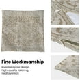 thumbnail image 4 of Boho Pillow Covers 20x20 Set of 2, Beige Brown Bohemian Farmhouse Decorations Throw Pillow Covers Ethnic Carpet Pattern Outdoor Decorative Linen Cushion Case for Couch Sofa Home, 4 of 5