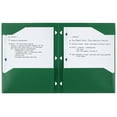 thumbnail image 3 of Five Star 2-Pocket Stay-Put Plastic Folder, Forest Green (333420C-WMT22), 3 of 7
