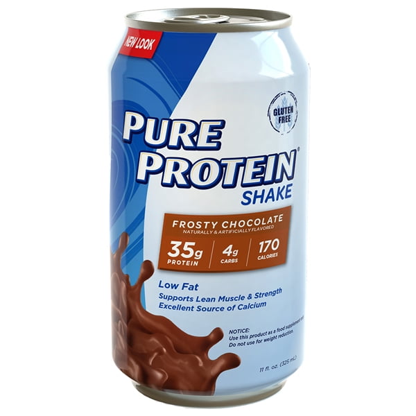 Pure Protein Frosty Chocolate Protein Shake 11 oz Cans Pack of 12