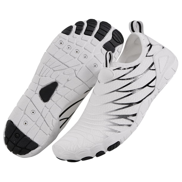 Zapatos Rastreo Ríos Al Aire Libre Zapatos Playa Ligeros Anticorte para Buceo Zapatos Natación Transpirables para Bucear Descalzos Y Vadear (ZX332 Blanco 40)