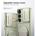 thumbnail image 3 of Suritch Phone Case for Samsung Galaxy S25 Plus with 360° Rotatable Hand Strap Grip, Invisible Kickstand and Slide Camera Cover, Rugged Shockproof Protective Cover, Green, 3 of 8