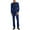 Navy, variant on JIKNTTR Men's 2 Piece Slim Fit Suit Set Business Casual Suit Sets Solid Color Man Wedding Party Jacket Blazer & Pants Set Holiday Beach Set Outfits