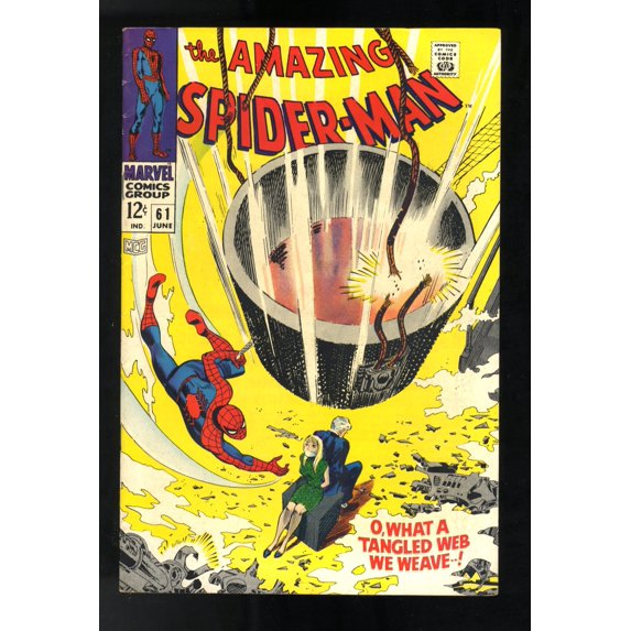 Amazing Spider-Man #61 VF 8.0 1st Gwen Stacy Cover Appearance! Comic Book