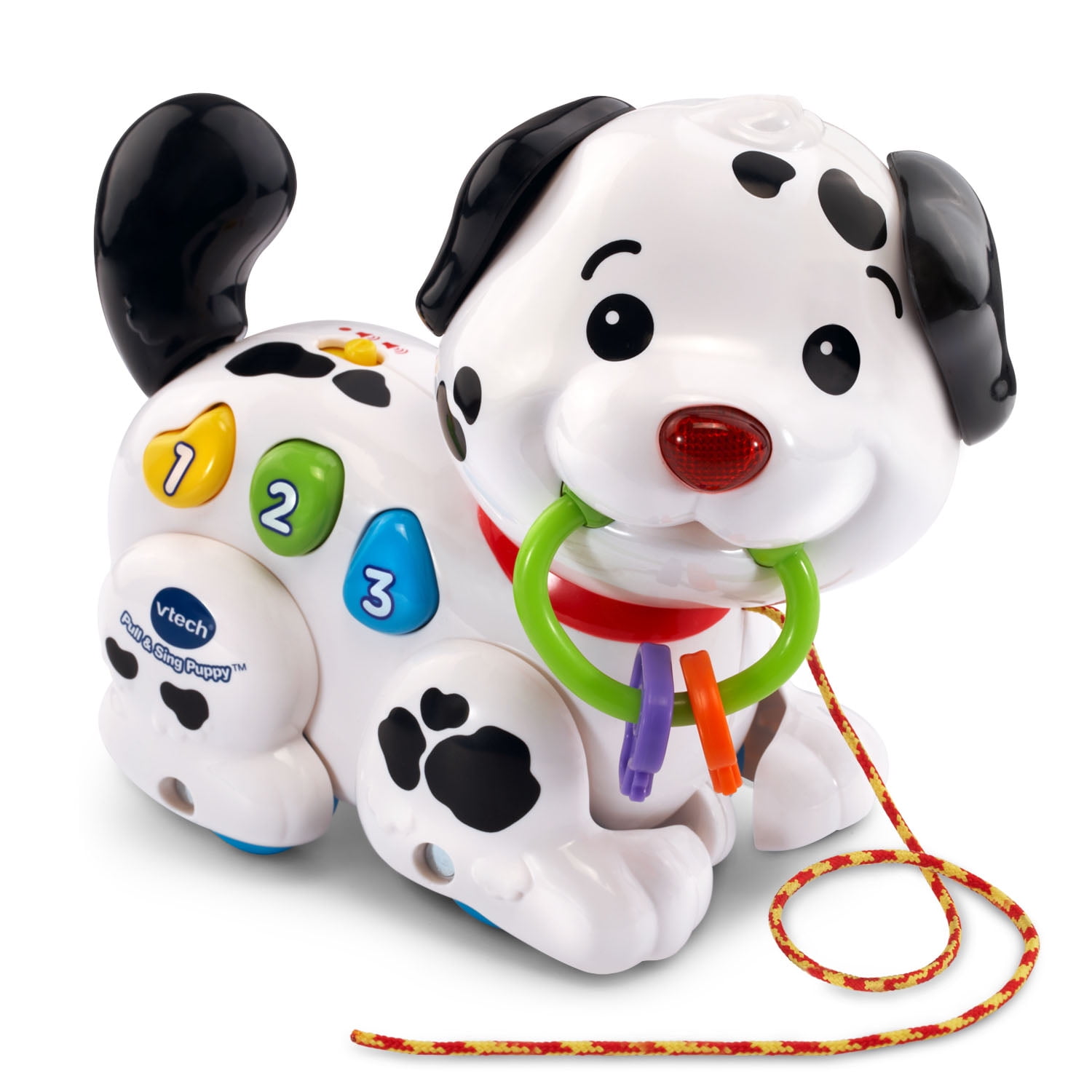 Pull Along Plastic Puppy Dog Toy Gift Toddlers Early Learning Toy Kids shan 