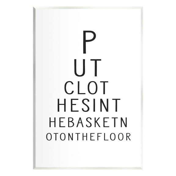 Stupell Industries Minimal Laundry Humor Typography Painting Unframed Art Print Wall Art, 10 x 15