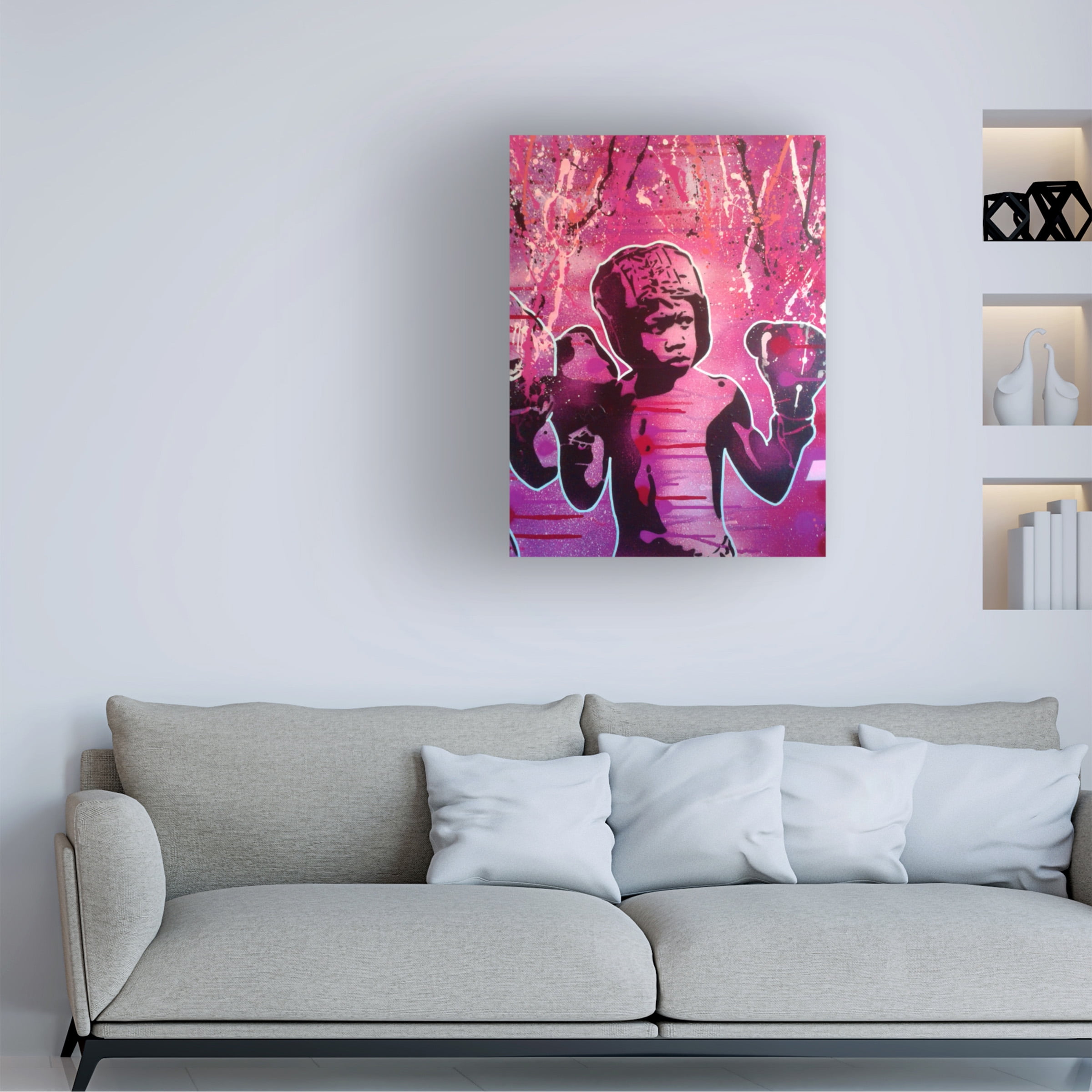 Boxer Kid 2' Canvas Art by Abstract Graffiti