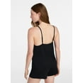 thumbnail image 4 of Joyspun Women’s Dreamy Soft Collection Lace Trim Knit Cami and Shorts Set, Sizes XS-3X, 4 of 6