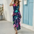 thumbnail image 6 of Flamingo Pattern Sleeveless Dress Female Clothing Dress Women Summer 2025 Dress, 6 of 7