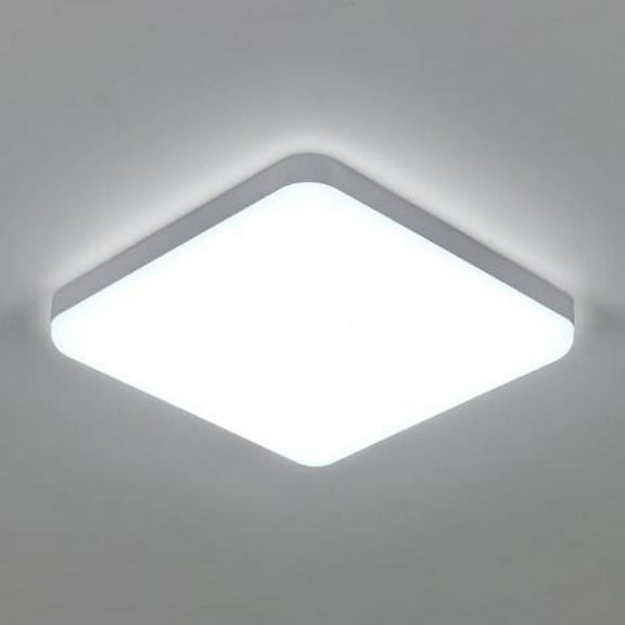 Gealach 9.8-Inch 30W Circular LED Ceiling Light, Embedded Fixture, 5000K Daylight White, 3000LM, 1 Fixture,