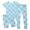 Sky Blue, variant on Outfits for Boys Kids Girls 3Pcs Unisex Short Shirt And Pants Sets Boys Clothes