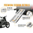 thumbnail image 5 of Jocisland 59.4"x12" Aluminum Trailer Ramps, 6000 lbs Capacity Loading Ramps, Fit for ATV/UTV, Tractor, Trucks, Motorcycles and Lawn Mowers, 2 pcs, 5 of 9
