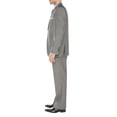 thumbnail image 3 of Mens Side Vent 2 Piece Striped Gray Classic Fit Suit, 3 of 5