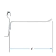 thumbnail image 2 of SSWBasics 6 Inch White Grid Wall Hooks for Retail  Thrift  Boutique  Home  Garage - Durable  Sturdy Wire Gridwall Hooks Pack of 50 - Versatile Grid Wall Hook, 2 of 7