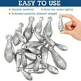 thumbnail image 4 of Stellar Bank 3/4 Ounce Sinker Fishing Weights (100 Pack), Fishing Sinkers for Saltwater Freshwater Fishing Gear Tackle, Bullet Weight, 4 of 5