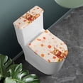 thumbnail image 3 of HELLHERO Cat Maple Leaf Toilet Top Cover Set & Adjustable Toilet Lid Seat Cover for Toilet, Polyester, Easy to Install, 3 of 7