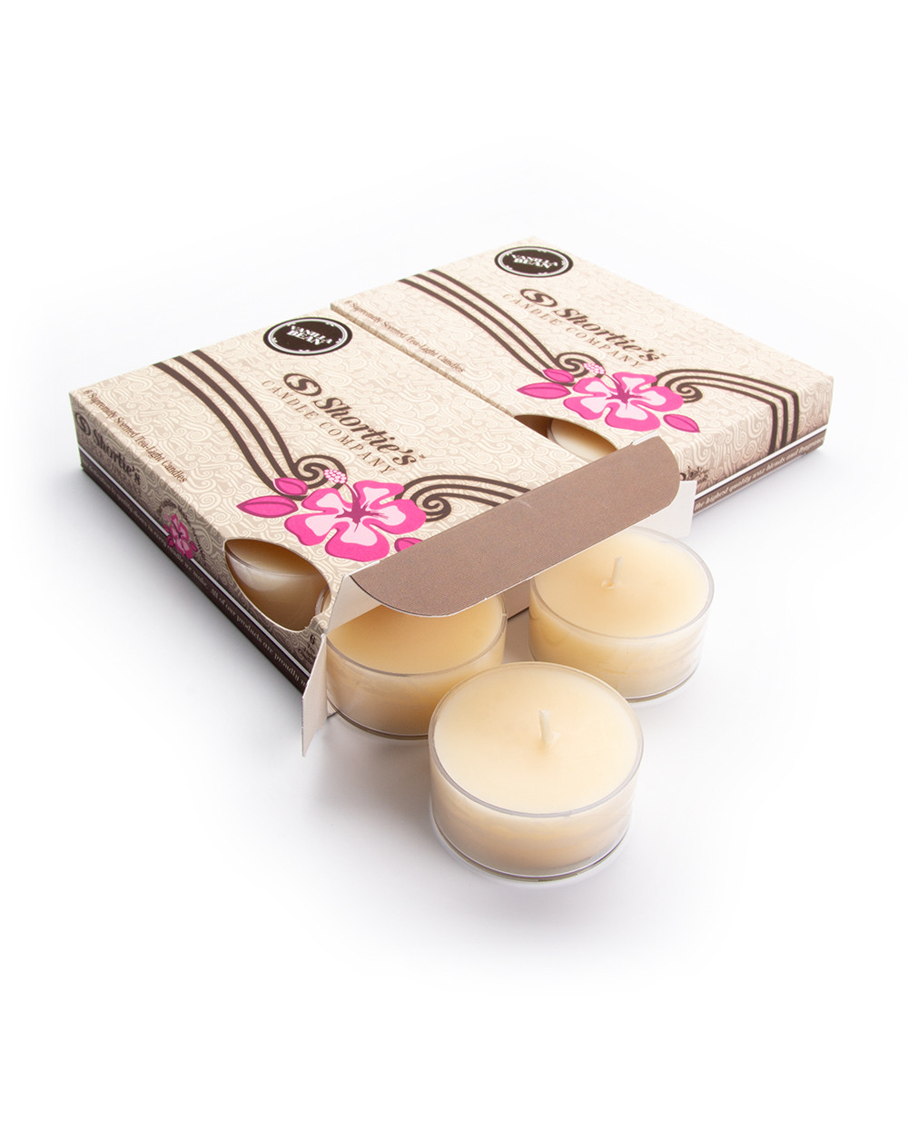 Vanilla Bean Tealight Candles Multi Pack (12 Beige Highly Scented Tea