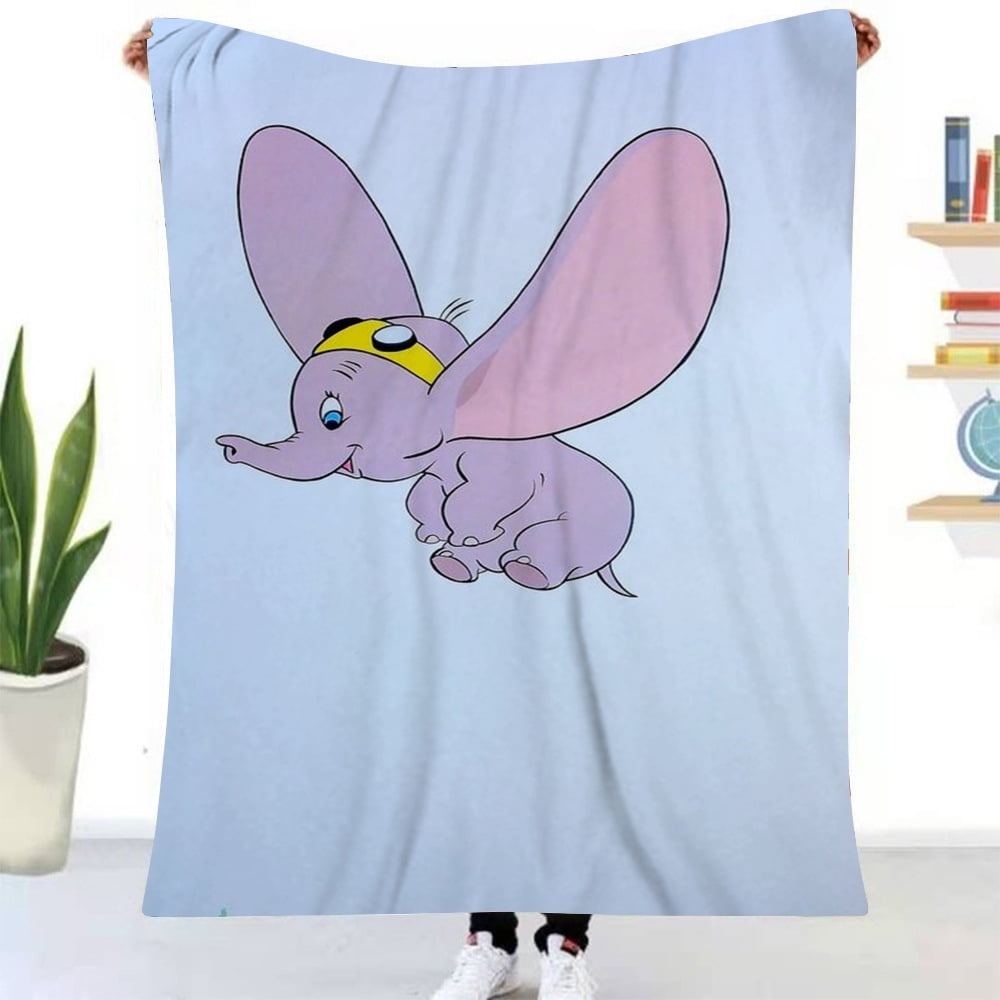 Disney Dumbo Blanket Flannel Throw Blankets for Watching Movie Blankets