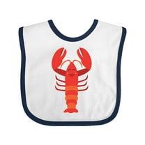 Inktastic Lobster Distressed Ocean Creature Boys or Girls Baby Bib