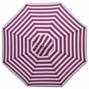 Delahey Striped Burgundy Market Umbrella 9'