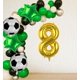 thumbnail image 2 of Globos de fútbol Kwuz 40" dorado número 8 para fiesta, 2 of 7