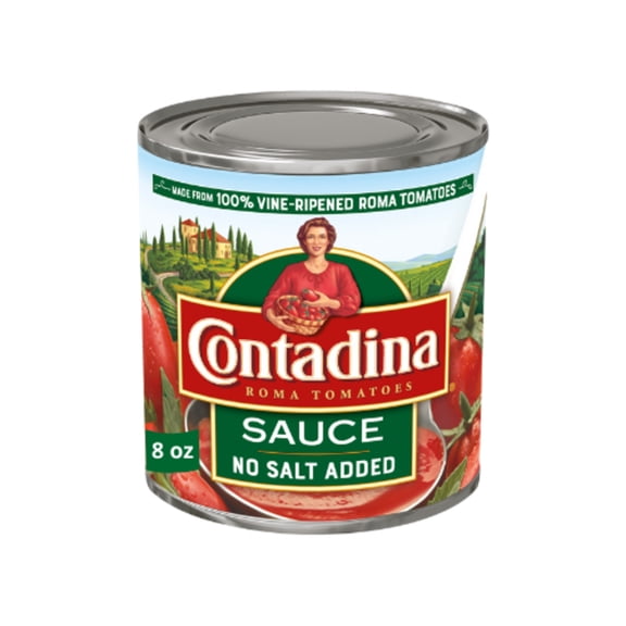 Contadina Tomato Sauce No Salt Added 8 oz Can (Pack of 4)