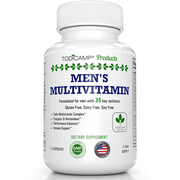Men's Multivitamin & Mineral Complex With Blended Male Support Complex by Todicamp - 30 Days Supply