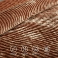 thumbnail image 6 of Velvet Quilt Full/Queen Size-90''x98'', Lightweight Burnt Orange Velvet Comforter Set with 2 Pillow Shams, Soft Cross Stitch Bedspread Coverlet Quilted Bedding Set for All Season, 6 of 7