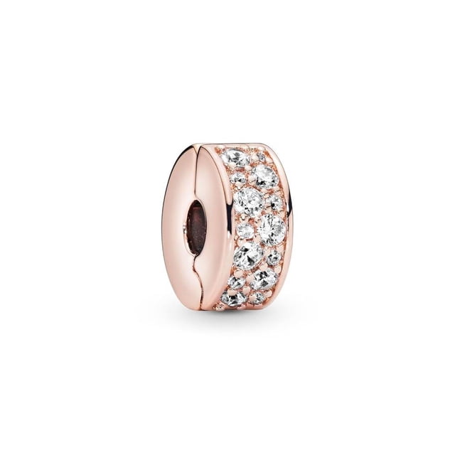 CLIP ROSE GOLD CIRCONIAS