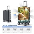 thumbnail image 6 of Lsque Lazy Home Style Guinea Pig Printed Luggage Cover, Travel Luggage Protector,Scratch and Dirt Resistant, Fits 18-32 Inch Luggage - Small, 6 of 9