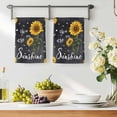 thumbnail image 3 of Black Sunflowers Kitchen Towels Set of 1, Vintage Garden Floral Bees Farmhouse Absorbent Dish Towels for Kitchen, Microfiber Hand Towel, Quick Drying Tea Towel for Cleaning Decorative Dishcloths, 3 of 7