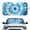 Blue Whilpool Tie Dye, variant on Yuyamidu Dog Paw Car Window Sun Shades Black Front Windshield Sun Shade Cute Sun Shield for Car Windshield Auto Accessories for Van SUV Big Sedan