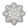 thumbnail image 1 of 26In Christmas Snowflake Doormat - Polyester, Round, Non-Slip Rubber Back, Washable, Festive Design, for Home/Office, 1 of 6