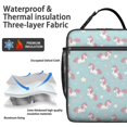 thumbnail image 2 of Unicorn and Wing Blue Pattern Insulated Lunch Bag for Men Women,Waterproof Lunch Box for Work,Picnic or Travel,Thermal Insulation,10.63x9.06x3.54 Inches, 2 of 5