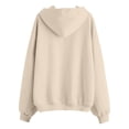 thumbnail image 4 of Zip Up Hoodies Women 2026 Spring Casual Long Sleeve Sweatshirts Fall Winter Track Jackets with Pockets Beige S, 4 of 5