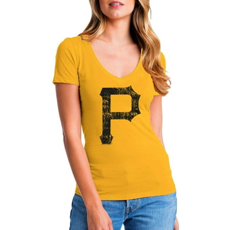 MLB Pittsburgh Pirates Women's Short Sleeve Team Color Graphic
