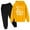 Yellow, variant on Baby Boy Outfits Sweatshirt Football Letter Printed Hoodie Pants Casual 2 Piece Fashion Trend American Football Fans Sports Rugby Player Sports Gift Clothing Sets Size 9-10 Years