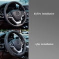 thumbnail image 3 of Funda de cuero para volante de coche - Universal (37-38 cm), transpirable y antideslizante, 3 of 5