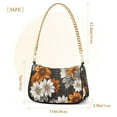 thumbnail image 3 of FORMRS Womens Shoulder Bag with Chain Strap Clutch Purse Cute Tote Handbag, Black Plaid Floral, 3 of 7
