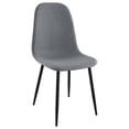 thumbnail image 3 of Dennison Upholstered Dining Side Chair Grey (Set of 4), 3 of 11