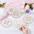 thumbnail image 3 of 5 Pcs Wooden Floss Organizer Embroidery Floss Holder Needlework Thread Sorter for Stitch Projects for diy, 3 of 5