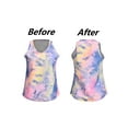 thumbnail image 3 of Hymorin Tie Dye Print Women V Neck Sleeveless Tank Tops, 3 of 4