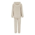 thumbnail image 6 of Feancey Oversized Sweatsuits Women 2 Piece Outfit Plus Size Jogger Sets Comfy Fuzzy Fleece Warm Hoodies and Sweatpants Track Suit Beige XXL, 6 of 6
