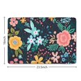 thumbnail image 5 of Pioneer Flower Floral Print Flannel Non Slip Door Rugs,Washable Door Mats Indoor,Decorative Door Mats,Dirt-Resistant and Absorbent Doormat for Entrance,Bedroom,Kitchen,Bathroom,23.5"x16", 5 of 5