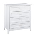 thumbnail image 6 of Glavbiku Mid-Century Solid Wood 4 Drawer Nightstand Dresser,Storage Cabinet in Bedroom,Adult,White, 6 of 14